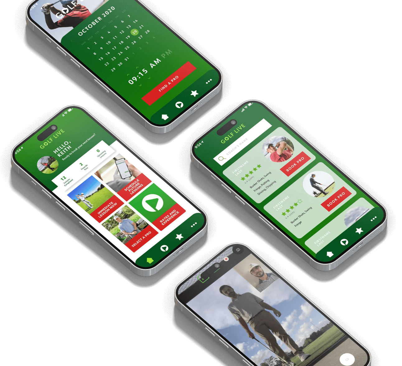 Golf Live App Mockup 3 Golf Live App Mockup 3